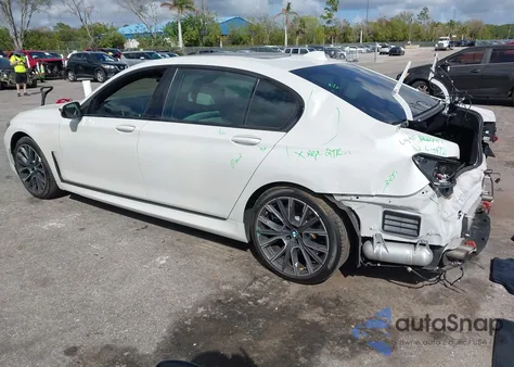 2022 BMW 750 I xDrive from USA, damaged, VIN WBA7U2C02NCG85361